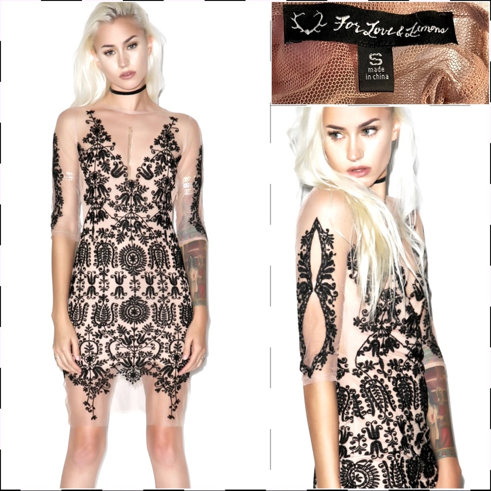 For Love & Lemons LOTUS MINI DRESS (authentic)